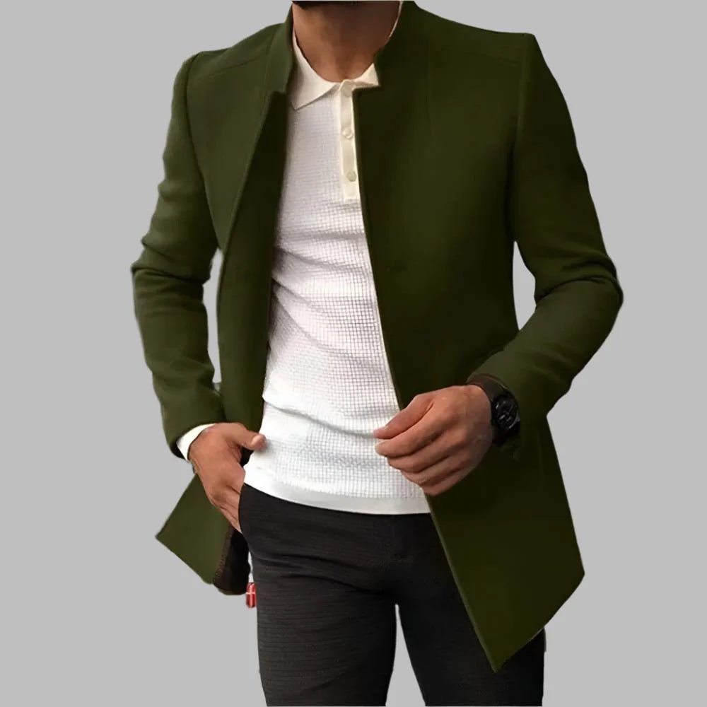 Men's wool jacket featuring a timeless design, perfect for versatile wear, combining elegance and comfort for both casual and formal occasions. 0